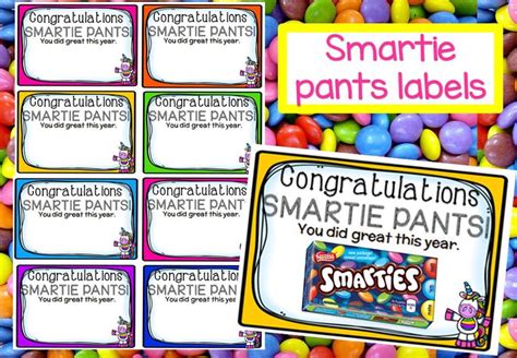 Smartie Pants Printable